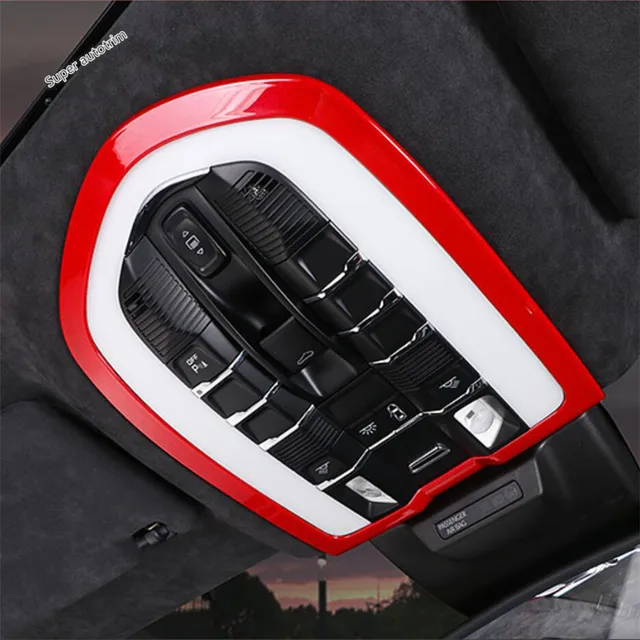 Red Interior Accessories For Porsche Macan 2014 - 2023 Side & Central Air  Conditioning Vent / Front Reading