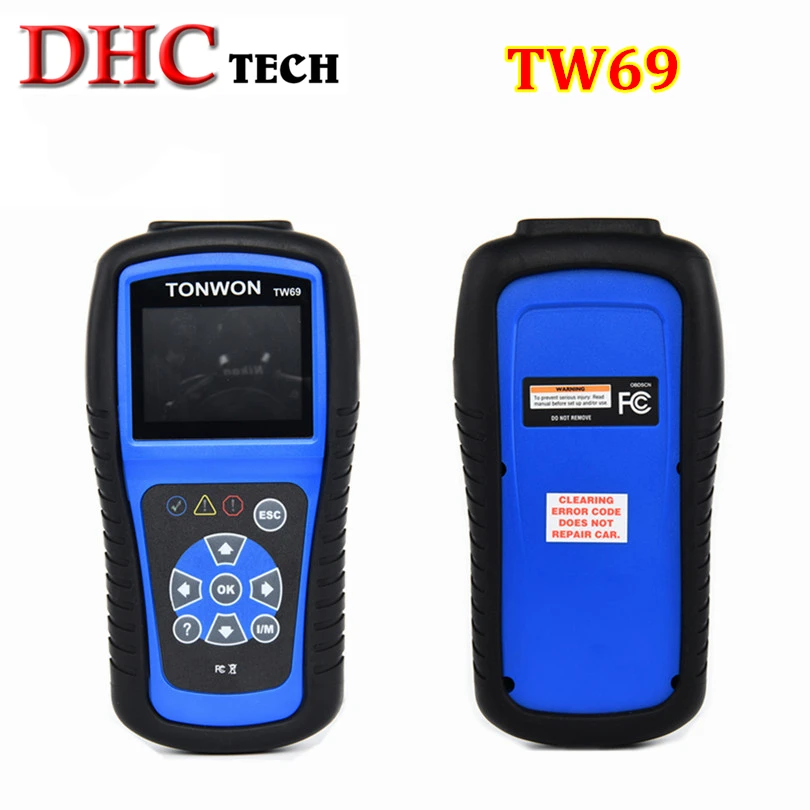 Tonwon TW69 диагностический сканер поддерживает все 10 OBD2 Тесты режимы работает на большинстве OBDII уступчивых производятся с 1996 года