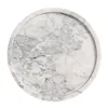 Natural Marble Decorative Trays Nordic Cake Dessert Plates Jewelry Cosmetic Display Storage Tray Round Desktop Decoration Plate 5
