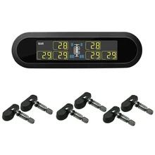 T650 Солнечная беспроводная система контроля давления в шинах 6 колес цифровой контроль давления в шинах для автобуса RV грузовика внутренний