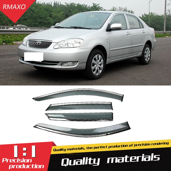 Для Toyota Corolla 2003-2015 пластиковый козырек для окна вентиляционные оттенки Защита от