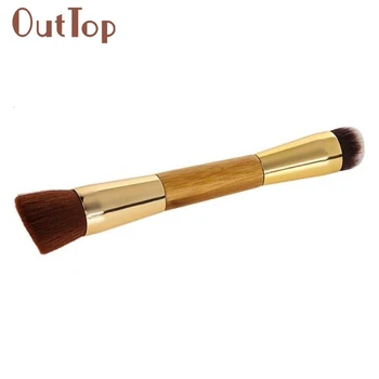 

OutTop 100% Brand new and high quality Double Contouring Brush Synthetic Hair Powder Foundation Brushes 05.03