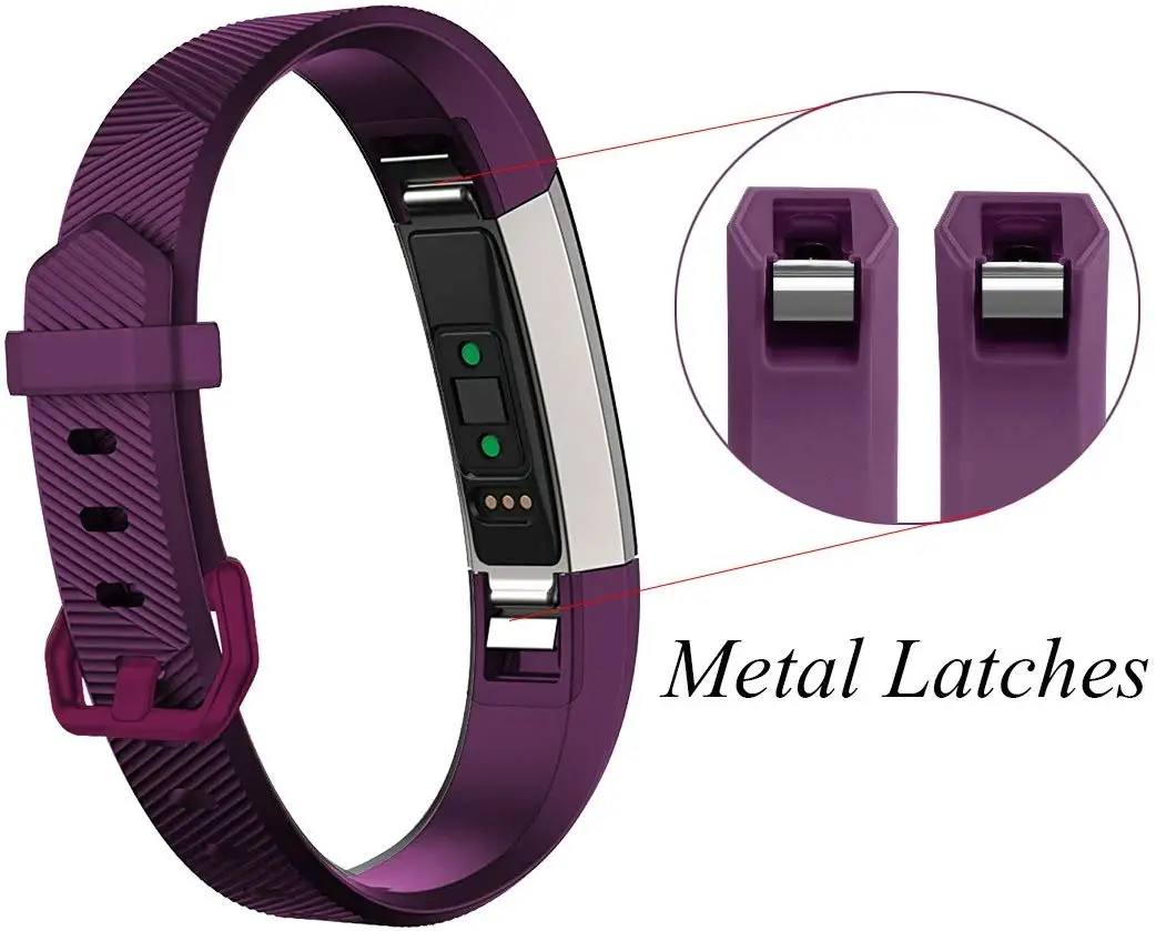 High Quality Soft Silicone Secure Adjustable Band for Fitbit Alta HR Band Wristband Strap Bracelet Watch Replacement Accessories
