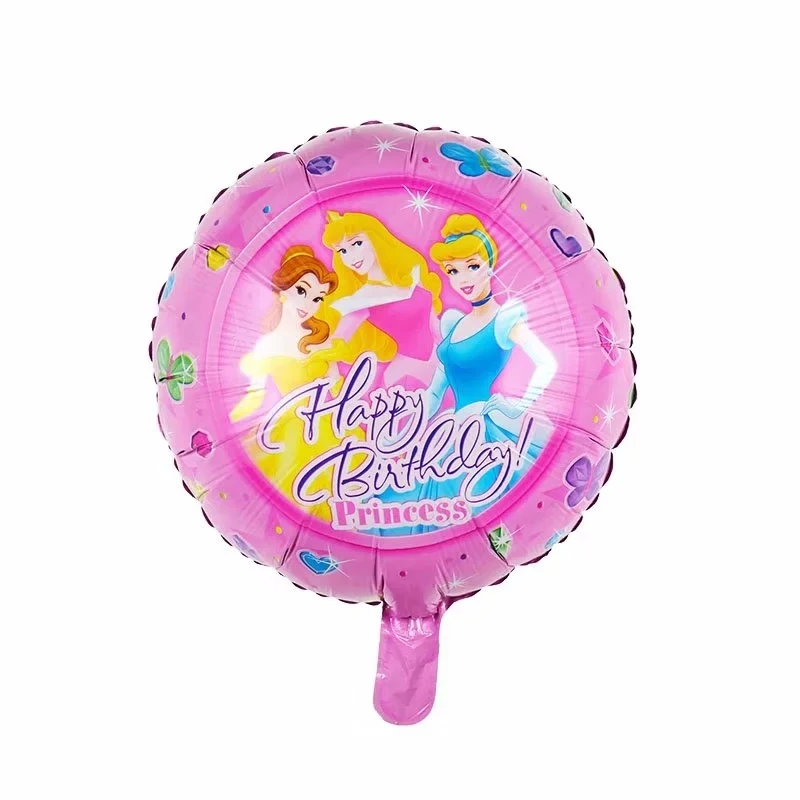 5/10 шт 18inch Baby shower девочка надувные гелием в честь принцессы из мультфильма для девочек; Фольга Воздушные шары Дети были счастливы День рождения украшения
