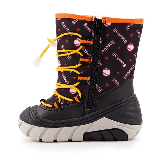 Aliament Botas de nieve para niños, color negro, talla 24, zapatos para  niños, botas de nieve| | - AliExpress