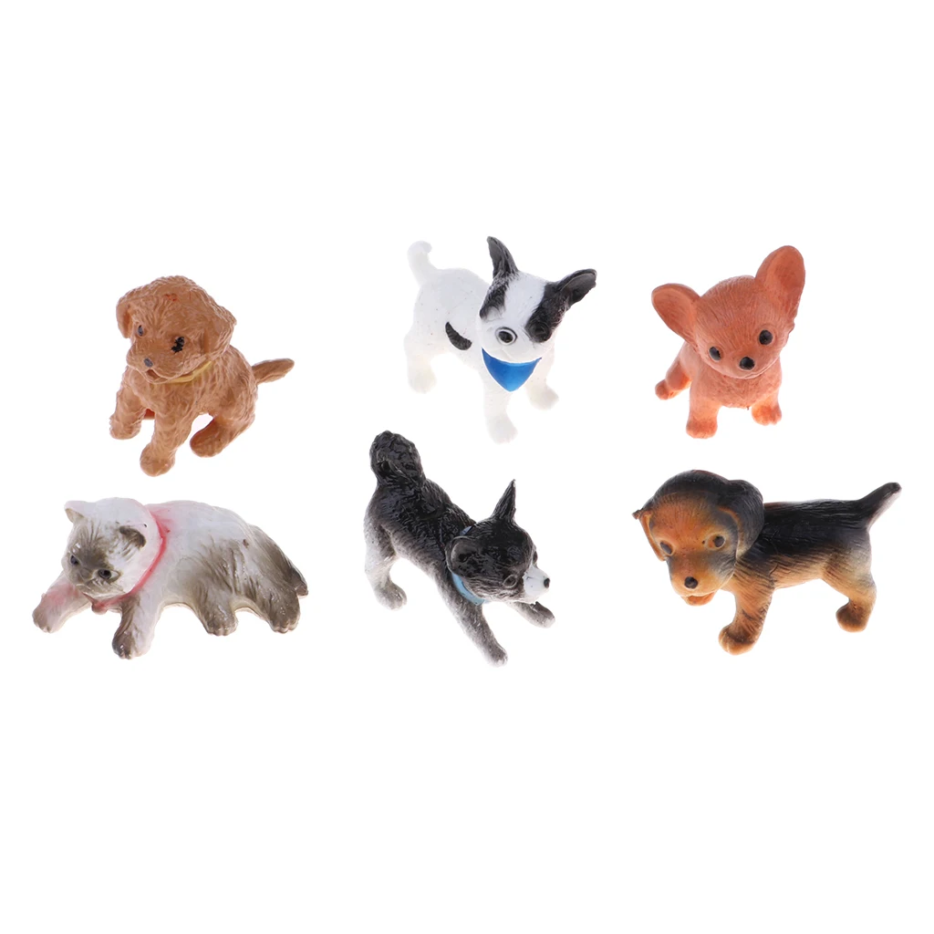 6 Pcs Resin Solid Transformation Animal Figures Toys for Kids Children Simulation Ornaments Model Toy Room Decoration Kids Gift