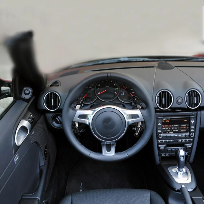 Удлинить Стиль углеродного волокна руль лопасти переключения подходит для Porsche 991 981