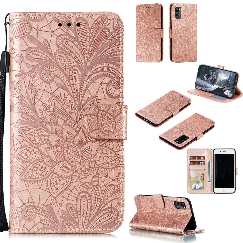 

For SamSuang Galaxy A41 Case Wallet Card Slot Stand Shockproof Back Cover For SamSuang A 41 Flip Leather Silicone Anti-fall Case