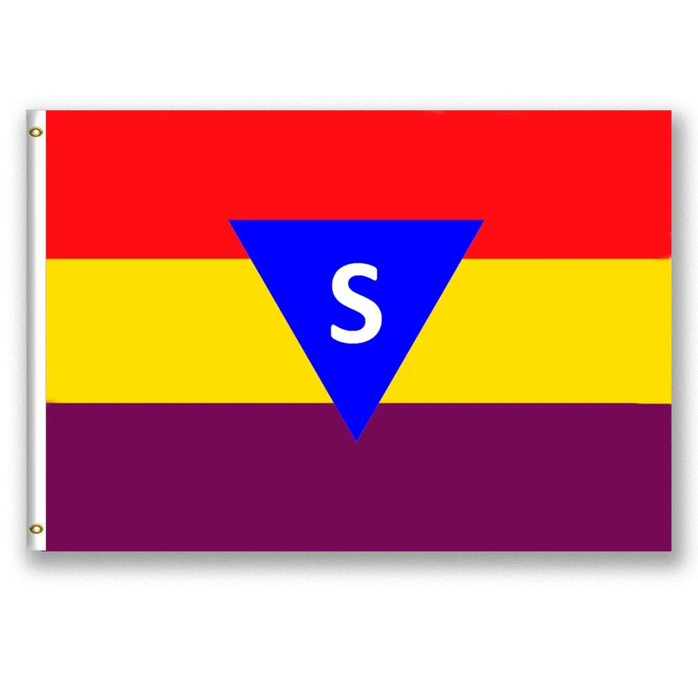 Spanish 2 World War Banner Rotspanier Flag For the Spaniards of German Concentration Camp in II |