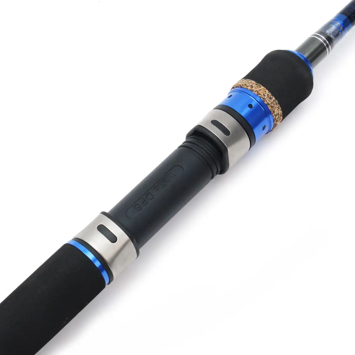 Bobing 2.1m Lure Rod 2 Tips M ML Carbon Fiber Fishing Pole 28-227g Lure 6-16lb Line Spinning Casting Rod for Fish Hand Wheel