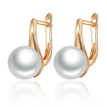 Простые 10 мм серьги-гвоздики из натурального жемчуга для женщин, позолоченные серебряные серьги с жемчугом, ювелирные изделия для девочек, аксессуары, подарки