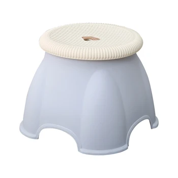 

Non Slip Strong Bearing Portable For Kids Household Thickened Furniture Stackable Round Small Stool Beach Picnic Living Room