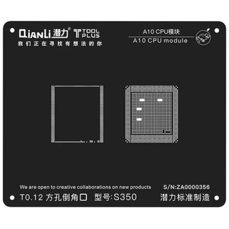QianLi cpu A12/A11/A10/A9/A8/A7 ram 2D/3D реболлинг черный трафарет завод жестяная сеть для iPhone XS/XR/X/8 Plus/8/7/6s/ 6s Plus/6/5S/11