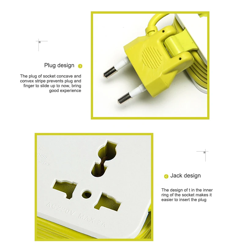 Портативный смарт-разъем 4 USB порта силовая полоса ЕС вилка Кабель Стены несколько разъемов 1,5 м кабель Мобильные Телефоны Планшеты для смартфонов
