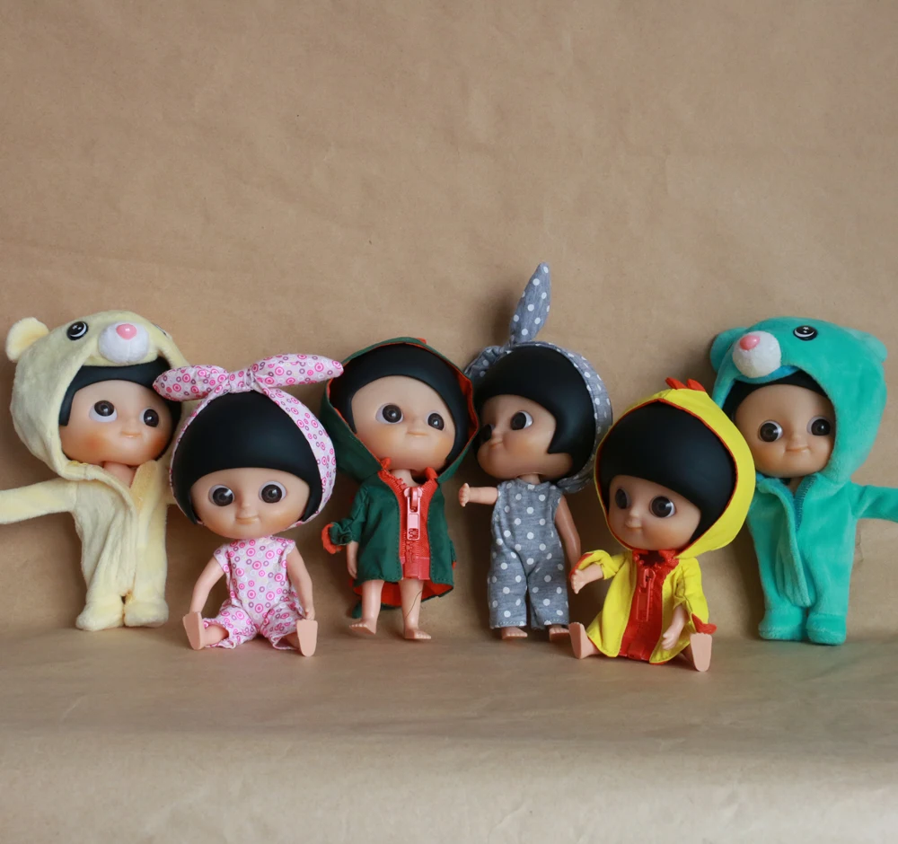 Модные милые IXDOLLS Blyth большие глаза головы в одежде Кукла Медведь динозавр