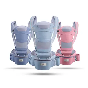 

Kangarouse ergonomic baby carrier Backpack baby sling for newborn Full Season cotton Adjustable Hip Seat for 0-36 Months