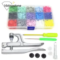 150Sets KAM Snap Button With Snaps Pliers T3/T5 Plastic Buttons For Clothes Bibs Rain Coat Press Stud Fasteners Sewing Crafts 1