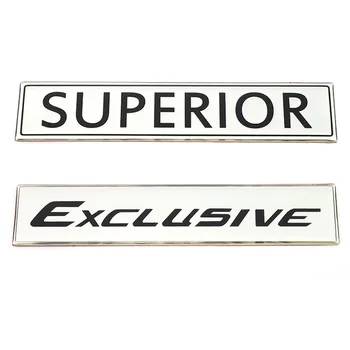 

3D Metal Car Stickers Emblem Trunk Badge Auto Decals Superior Exclusive Logo Stickers for BMW Audi Toyota Honda Volkswagen Ford