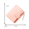 Hasp Women Wallet Fashion Bags For Women Short Wallet Pu Leather Purse Female Money Small Zipper Coin Pocket Portafoglio Donna 2