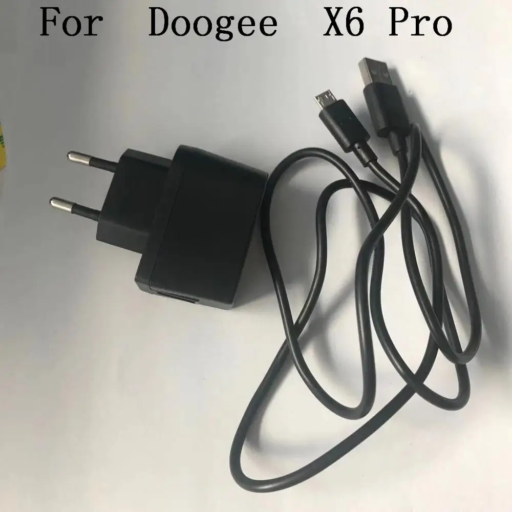 

Зарядное устройство для путешествий Doogee X6 Pro + USB-кабель, USB-Кабель Для Doogee X6 Pro, деталь для замены