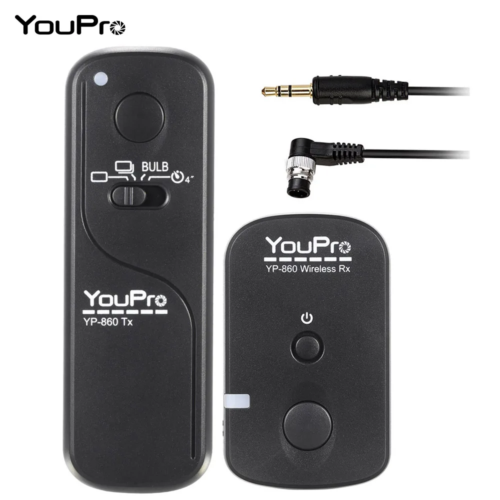 YouPro YP-860 DC2 2,4G беспроводной пульт дистанционного управления спуска затвора передатчик приемник 16 каналов для Nikon DSLR камеры