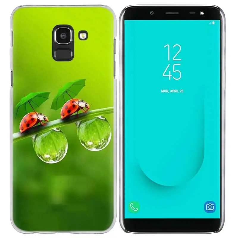 02 Четыре листа "Божья коровка" Дейзи чехол для samsung Galaxy A50 A80 A70 A60 A40 A30 A20 A20e A10 A9 A7 A6 Note 8, 9, 10, плюс 5G Cas - Цвет: 02