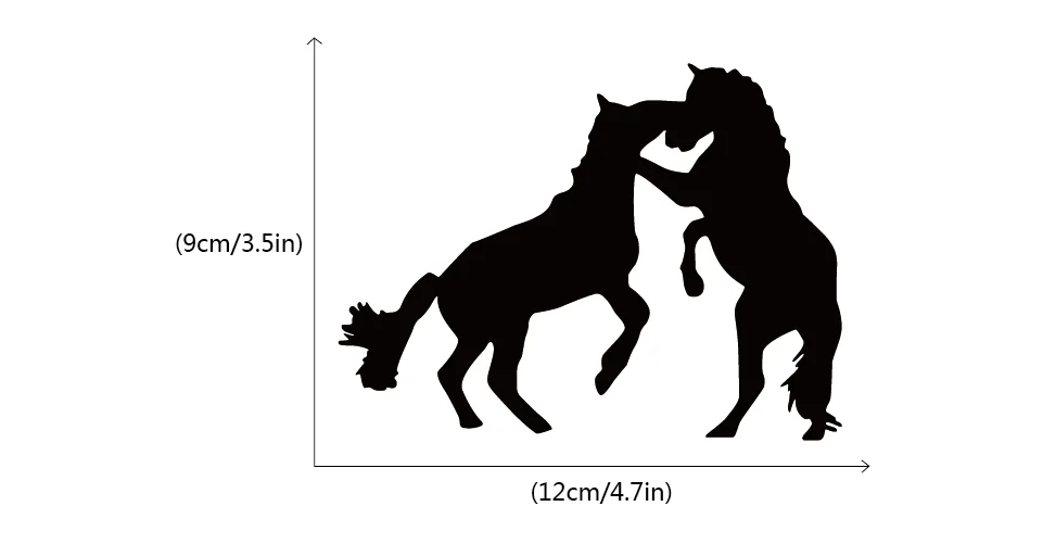 Мультфильм Pfered лошадь Гальваническая Наклейка на стену Забавный переключатель с животным стикер s для детской комнаты спальни гостиной домашний декор - Цвет: 32841188161