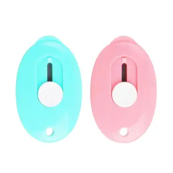 

Portable Oval Mini Paper Cutter Retractable Knife Open Box Handcraft DIY Tool