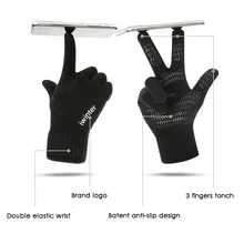 Вязаная перчатка с сенсорным экраном зимние осенние мужские плотные теплые шерстяные кашемировые однотонные перчатки рукавицы ветрозащитные противоскользящие велосипедные перчатки