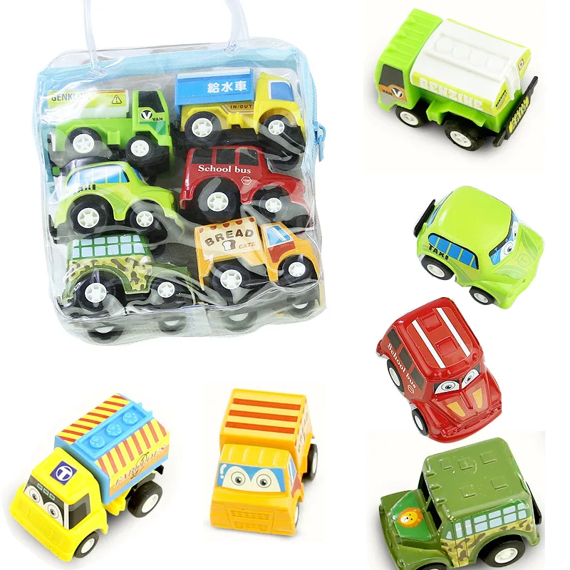 

Kids Mini Cars Pull Back Toys Mobile Fire Truck Taxi Model Machinery Shop Construction Vehicle Baby Children Cheap s Boys Gift