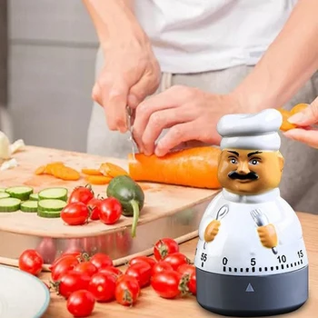 

Kitchen Electronic Timer Creative 60 Minutes Chef Cooking Timer Electronic Alarm Plastic Clock Display Kitchen Timing Tool