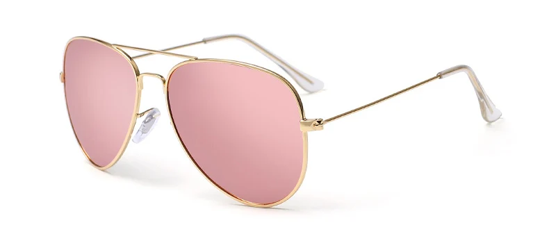 Классические брендовые стильные солнцезащитные очки, мужские и женские солнцезащитные очки, женские солнцезащитные очки с анти-покрытием, поляризационные очки Oculos Gafas из нержавеющей стали - Цвет линз: pink