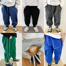 INS/; детские спортивные штаны из чистого хлопка; шесть цветов; сезон осень-зима; спортивные штаны; Mn2019