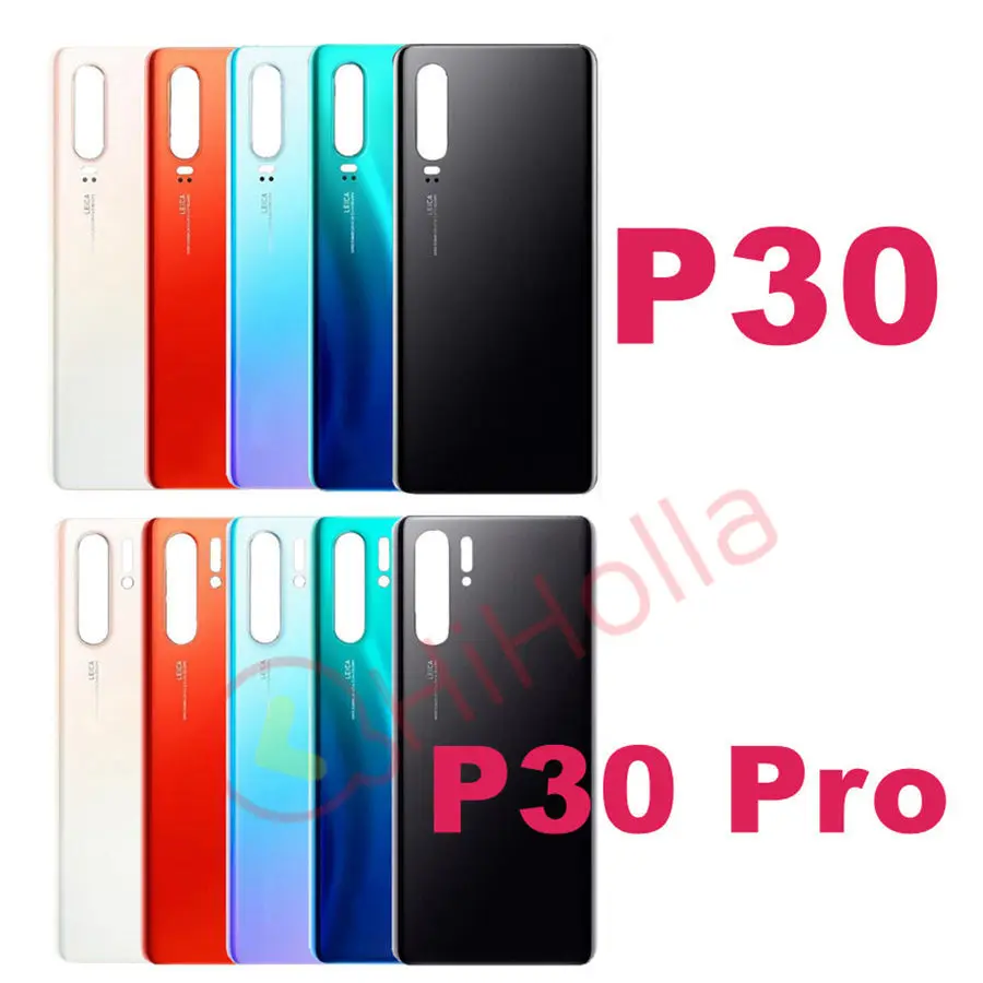 Заднее стекло для huawei P30 Pro Задняя стеклянная крышка батарейного отсека дверной корпус VOG-L29 ELE-L29 панель аккумулятора для huawei P30 Lite задняя крышка