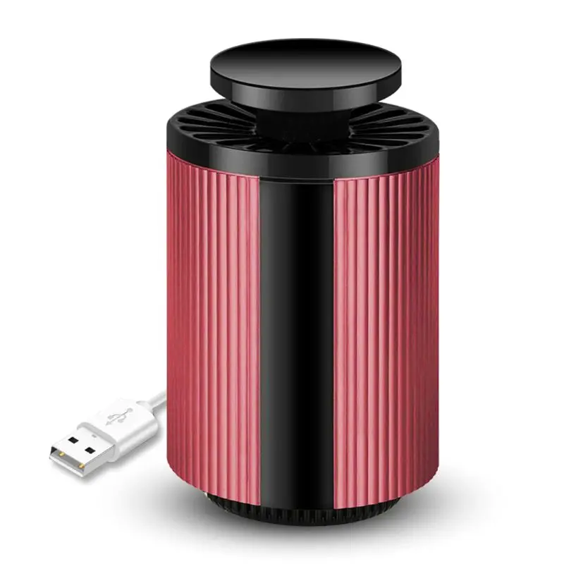 R USB 360 градусов зона москитный убийца Inha светодиодный Электрический москитный убийца лампа Фотокатализ немой домашний светодиодный Ошибка ловушка для насекомых Zapper ловушка No - Цвет: R