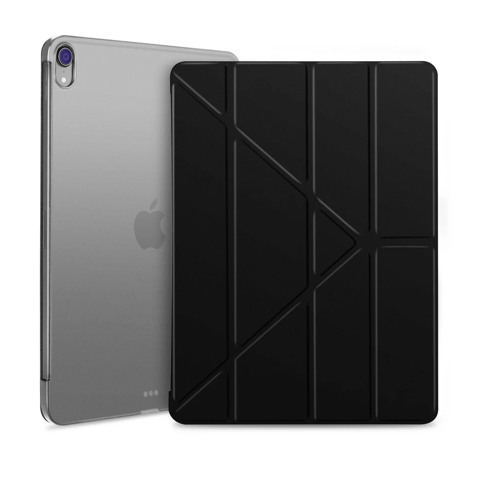 Чехол для ipad Pro 12,9 защитный чехол ультра тонкий чехол для смарт-телефона для ipad Pro 12,9 чехол A1876/A2014/A1895/a1983 - Цвет: Черный