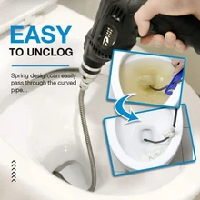 

Sewer Dredging Spring Electric Drill Drain Cleaner Machine Extension Sewer Pipe Dredger Cleaning Spring With 10MM Connector