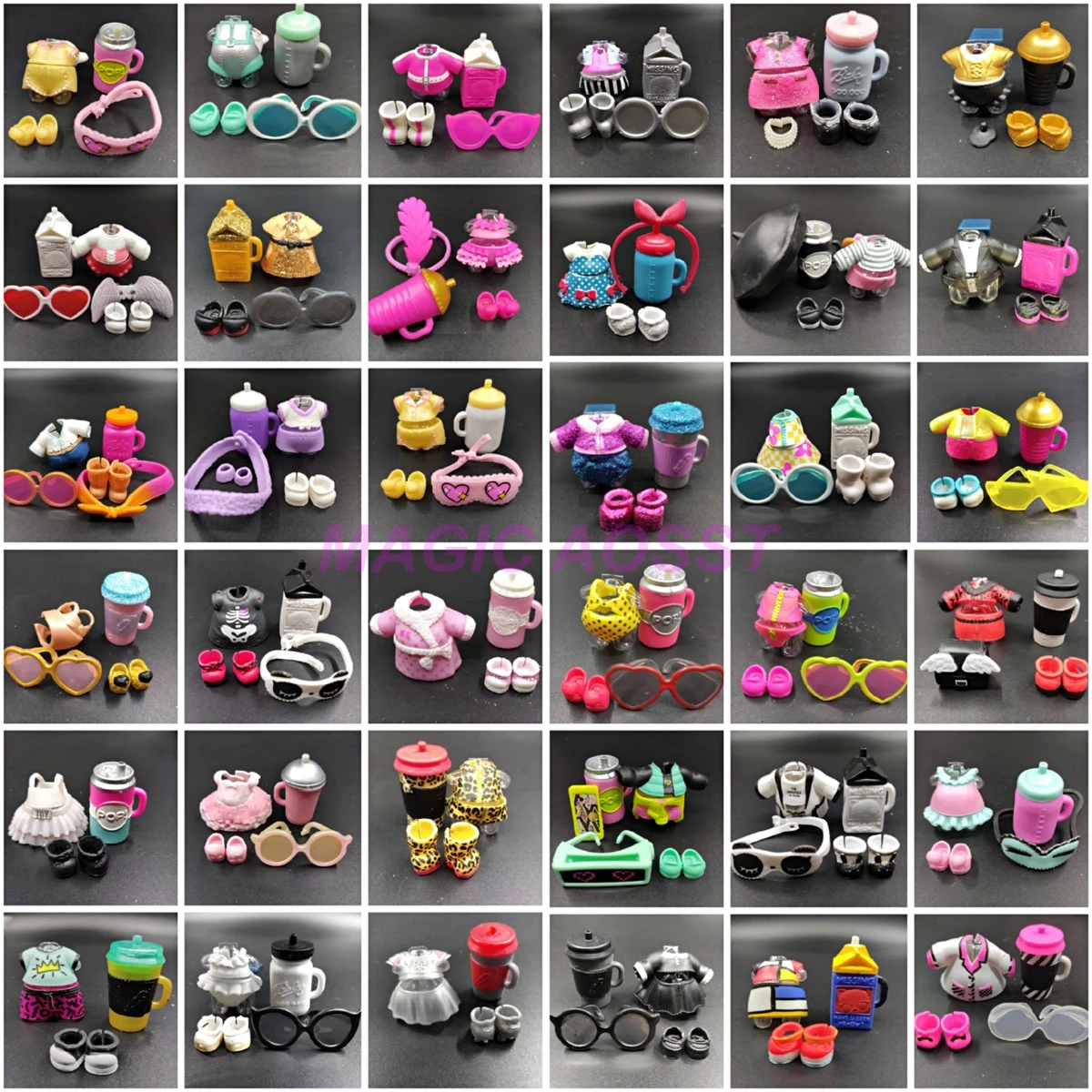 LOL-muñecas LOL originales, ropa, gafas, zapatos, accesorios, juguetes de regalo para niños
