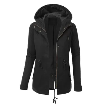 

coats Ladies Hoodie Sweatshirt Zip Up Plain Jacket Hooded Coat Womens Jumper Hoody new coats and jackets women кофта женская
