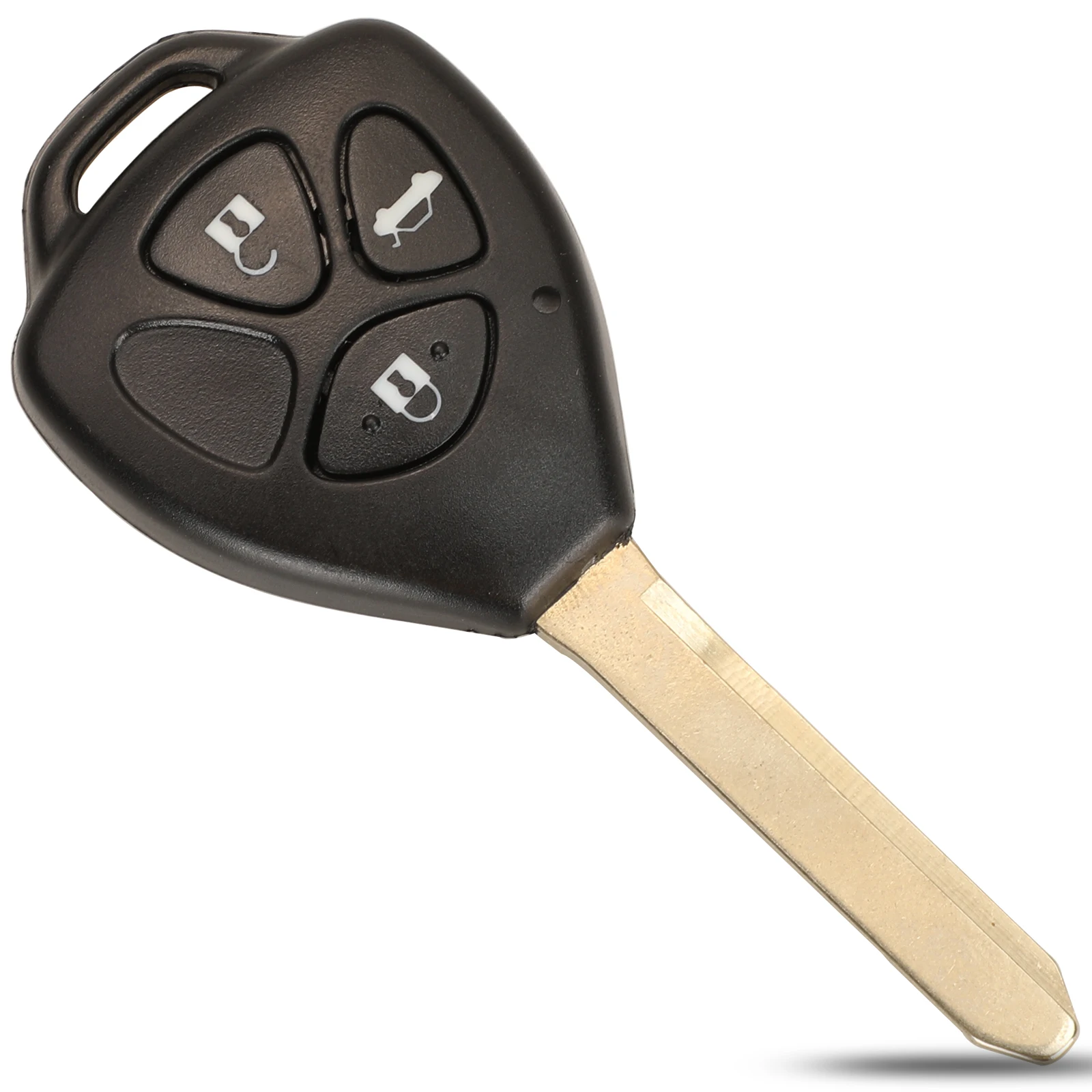 Sleek Remote Car Key Case with Uncut TOY47 Key Shell and Transponder Chip