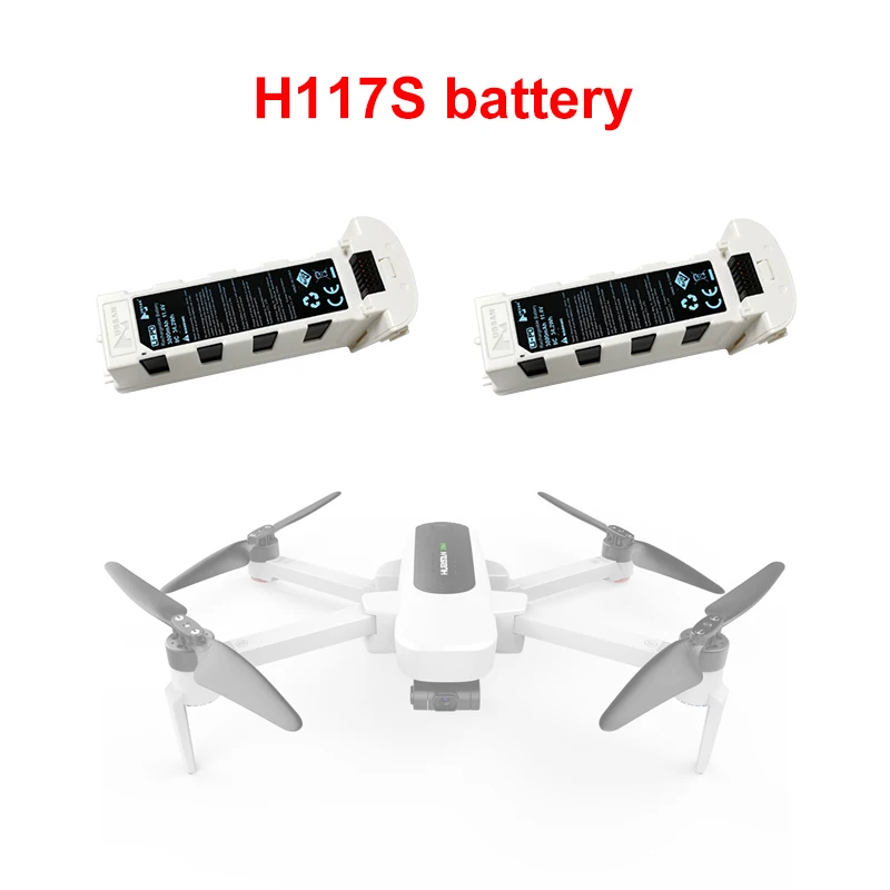 

Hubsan H117S Zino GPS RC Drone Battery Spare Parts Accessories 11.4V 3100mAh Replacement Lithium Batttery For H117S 4K Drones
