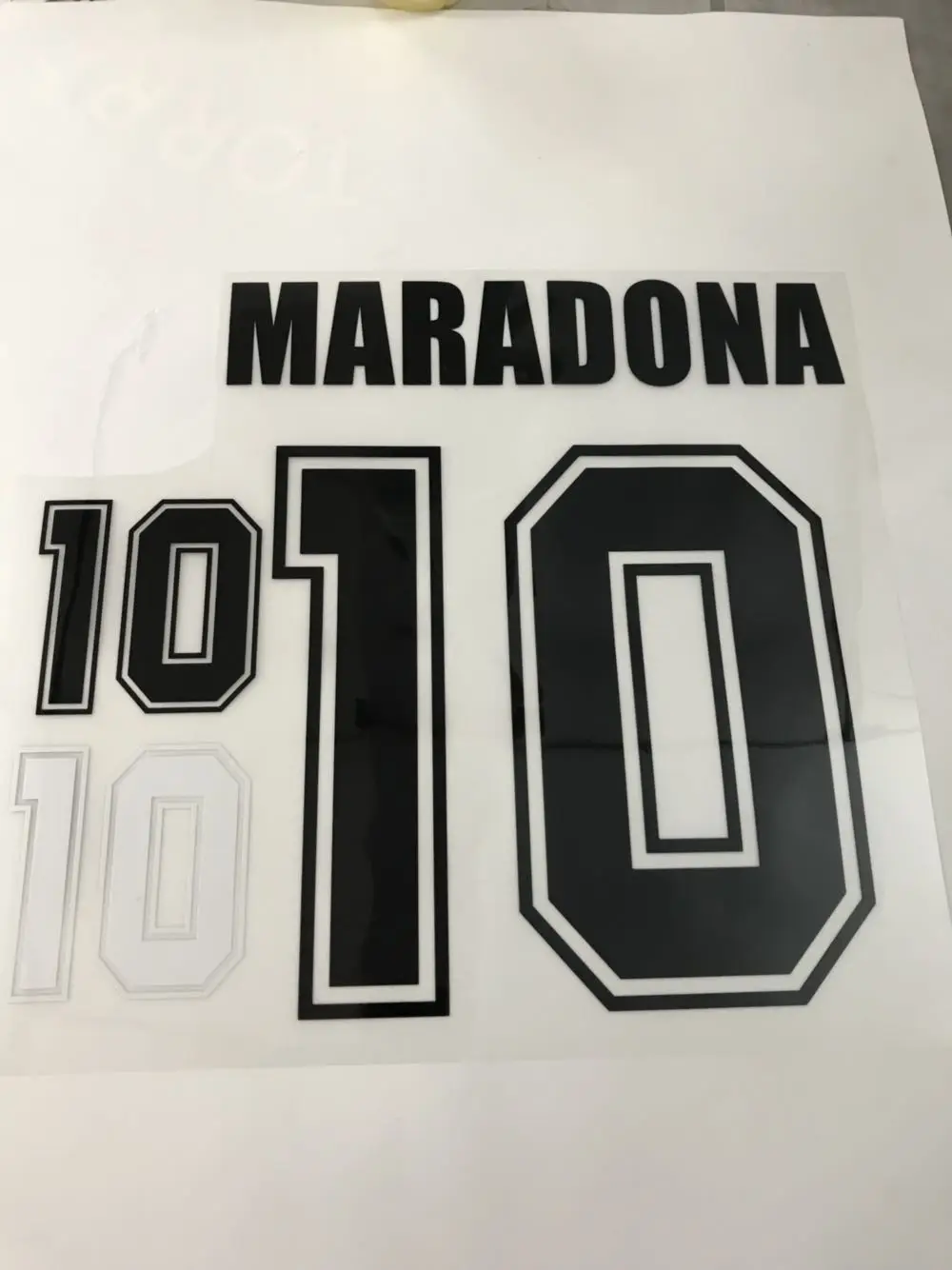 

Retro 1986 Argentina #10 MARADONA printing nameset football number stamping patch badge