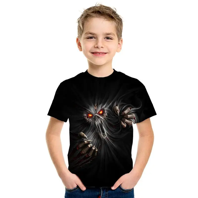 Nuevo Shantou estilo gtico camiseta de los nios 3D impreso Taro nios Топы moda manga corta verano calle ropa de los nios