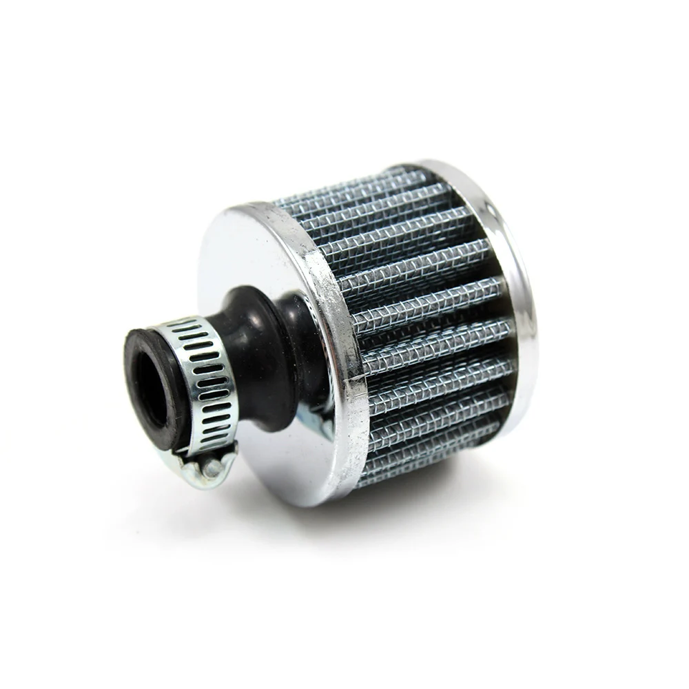 

In Red, Blue, Silver, Black 12mm Mini Cold Air Intake Filter Turbo Vent Crankcase Car Breather Valve Cover
