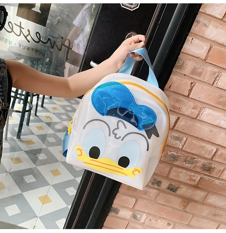 

Korean-style CHILDREN'S Bag New Style Cartoon Jelly Backpack Kindergarten Men And Women Children School Bag Transparent Waterpro