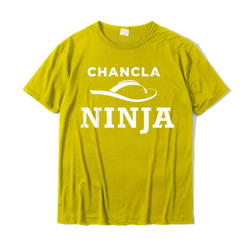 Funny Summer Cotton Crewneck Tops & Tees Short Sleeve Personalized T Shirt Funny Simple Style T-Shirt Top Quality Chancla Ninja Flying Flops Funny Martial Arts Novelty Tshirt__MZ15326 yellow