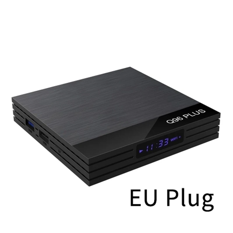 Q96 плюс Смарт Android 8,1 ТВ приставка RK3328 Четырехъядерный 4K 1080P телеприставка VP9 H.265 BT4.0 4 ГБ/32 ГБ Miracast DLNA WiFi LAN HD медиа