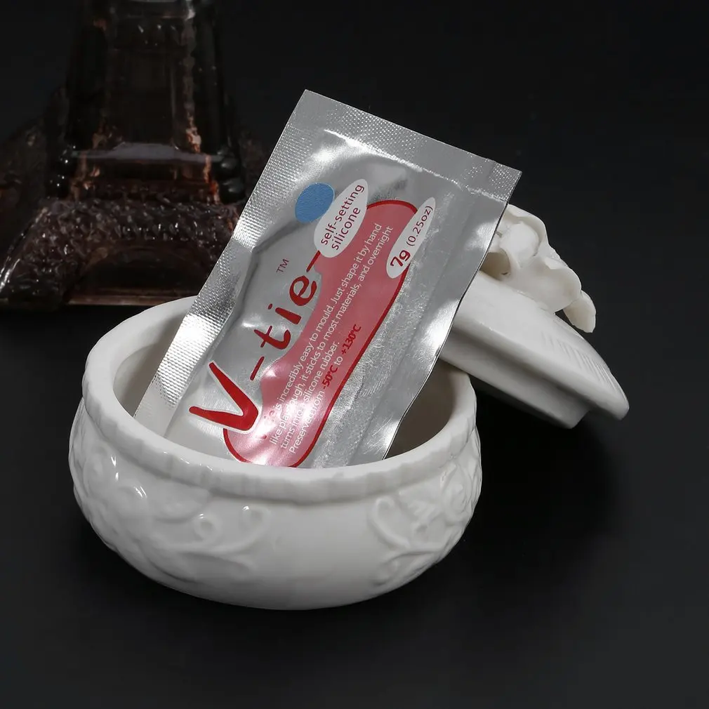 Клей для V-tie, самоклеющаяся глина для самостоятельной установки, силиконовый полимерный тесто, глина для ремонта, резиновые инструменты, аксессуары для самостоятельной сборки