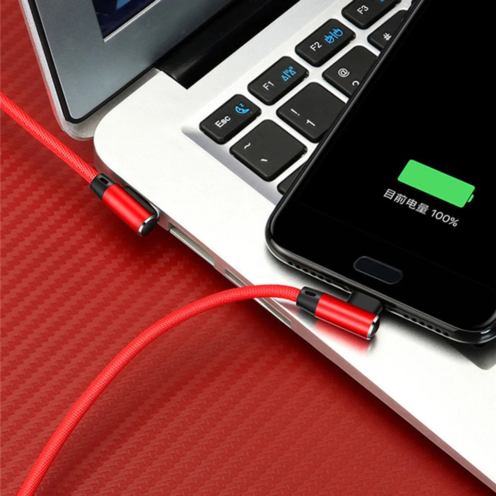 90 градусов Micro USB кабель для передачи данных Плетеный зарядный провод для samsung S7 S6 для Xiaomi для huawei