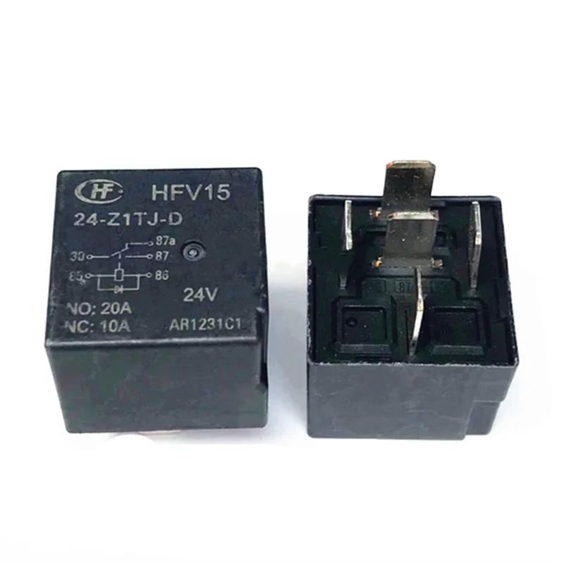 

HOT NEW 24V CAR relay HFV15 24 Z1TJ D HFV15-24-Z1TJ-D HFV15 24-Z1TJ-D HFV1524Z1TJD 24VDC DC24V 24V 20A 5PIN